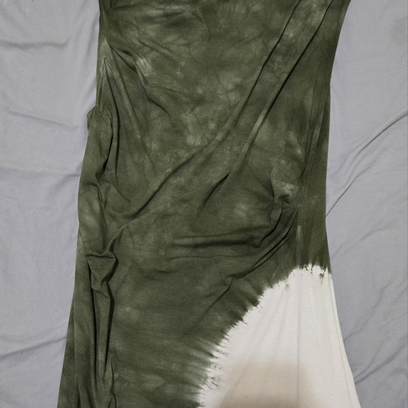 VANESSA WILLIAMS Stretch COTTON SPANDEX MOSS TYE DYE DRESS SIZE LARGE So Sexy. - Picture 4 of 6